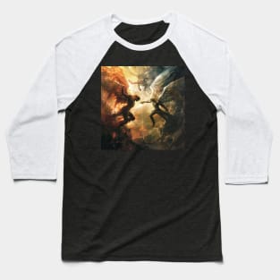 Angel vs Devil Baseball T-Shirt